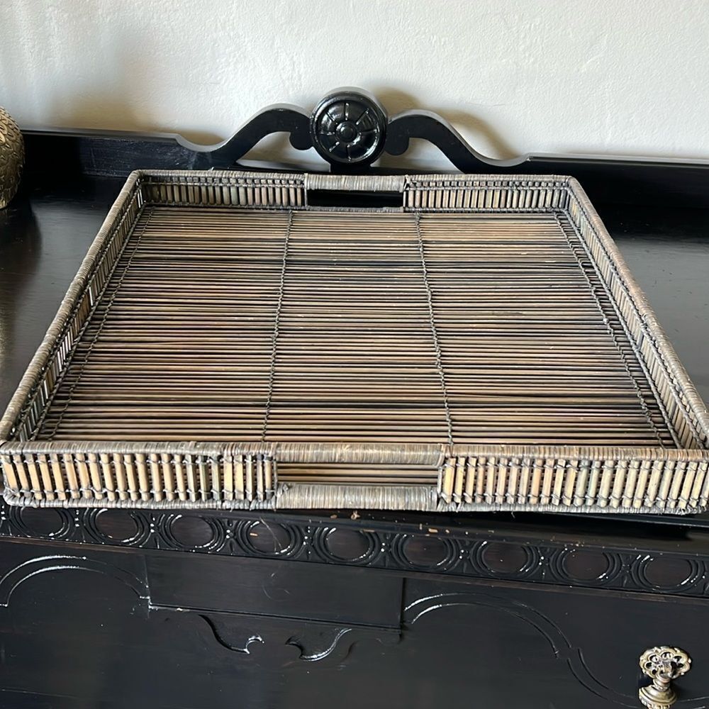 Pottery Barn Bamboo Tray